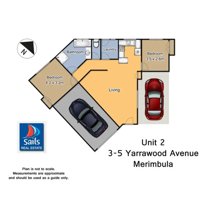 Floorplan of Homely flat listing, 2/3-5 Yarrawood Avenue, Merimbula NSW 2548
