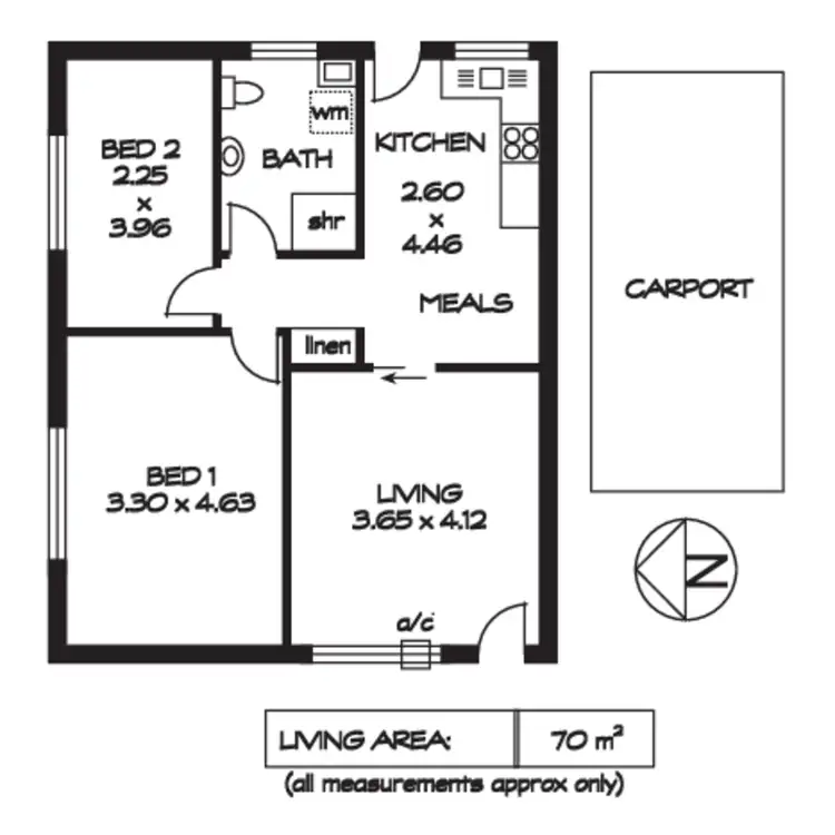 Floorplan of Homely unit listing, 12/12 Jeffrey Street, Brooklyn Park SA 5032