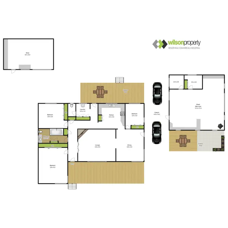 Floorplan of Homely house listing, 12 Lang Place, Toongabbie VIC 3856