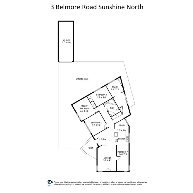 Floorplan of Homely house listing, 3 Belmore Road, Sunshine North VIC 3020