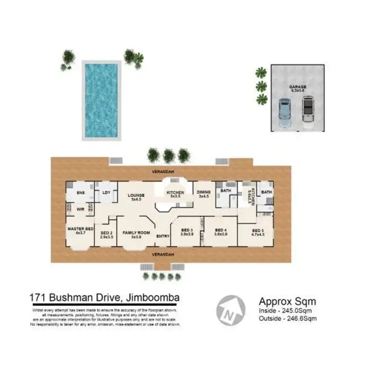 Floorplan of Homely house listing, 171 Bushman Drive, Jimboomba QLD 4280