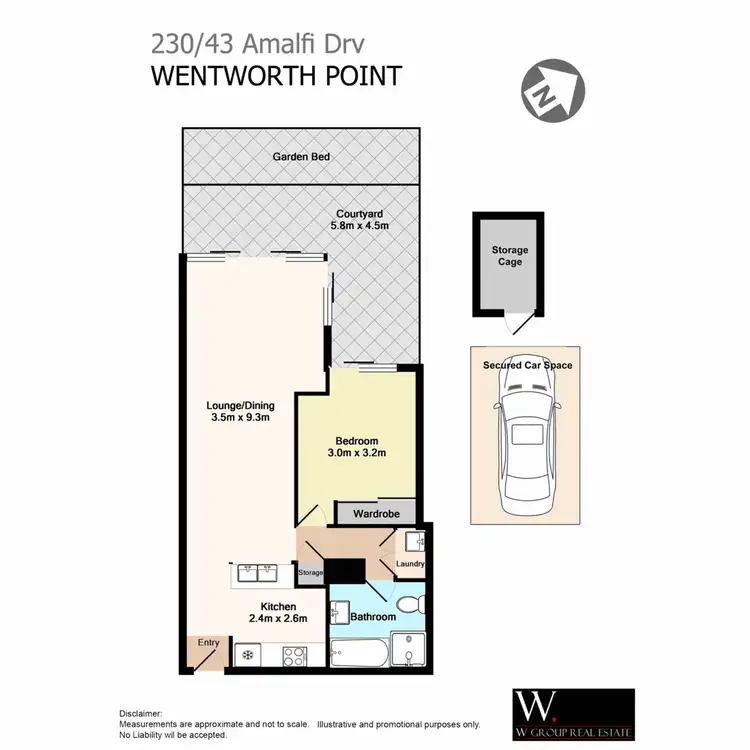 Floorplan of Homely unit listing, 230/43 Amalfi Drive, Wentworth Point NSW 2127
