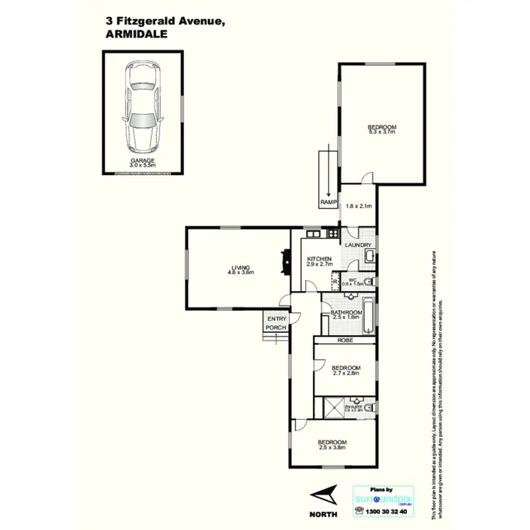 Floorplan of Homely house listing, 3 Fitzgerald Avenue, Armidale NSW 2350