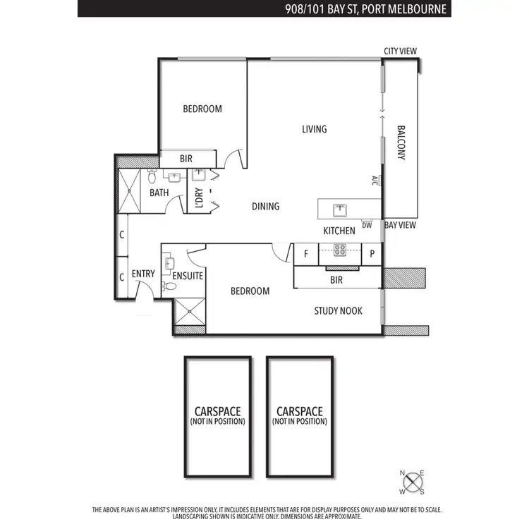 Floorplan of Homely apartment listing, 908/101 bay Street, Port Melbourne VIC 3207
