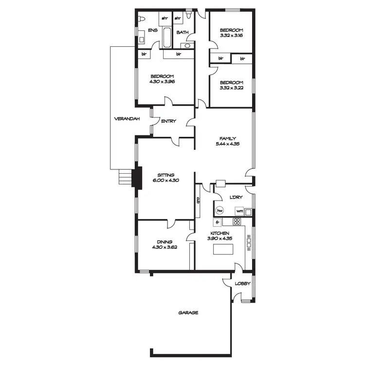 Floorplan of Homely house listing, 3 Braemar Terrace, Stirling SA 5152