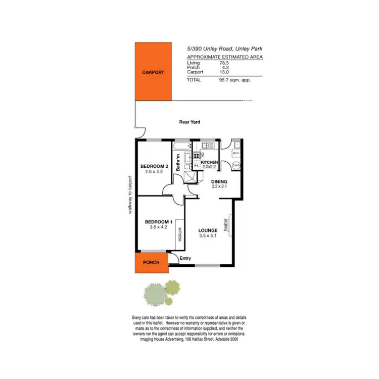 Floorplan of Homely unit listing, 5/390 Unley Road, Unley Park SA 5061