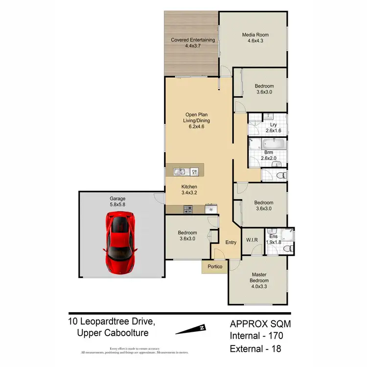 Floorplan of Homely house listing, 10 Leopardtree Drive, Upper Caboolture QLD 4510
