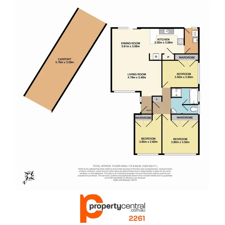 Floorplan of Homely house listing, 14 Emerald Place, Berkeley Vale NSW 2261