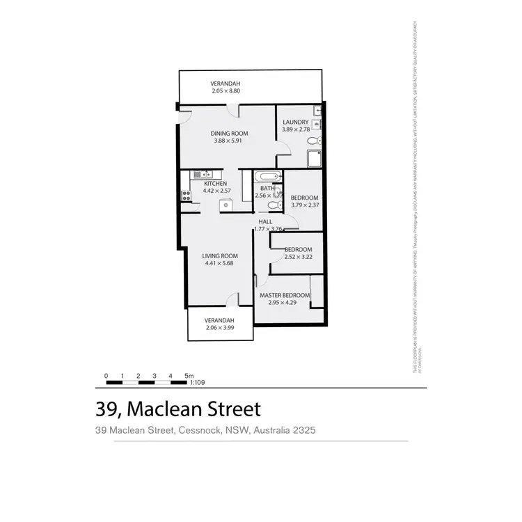 Floorplan of Homely house listing, 39 Maclean Street, Cessnock NSW 2325