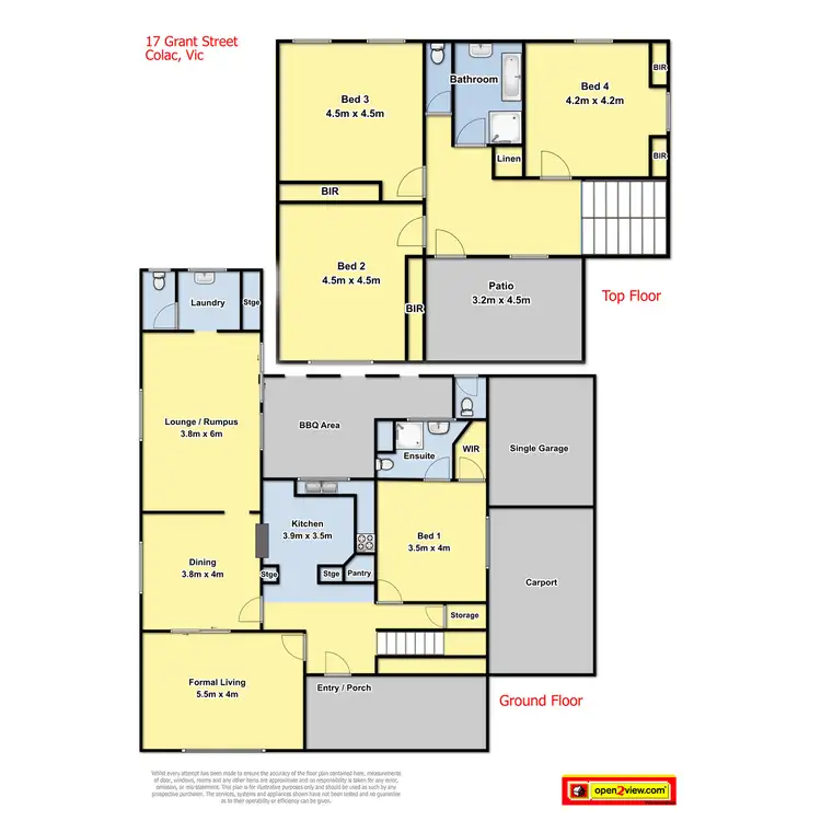Floorplan of Homely house listing, 17 Grant Street, Colac VIC 3250