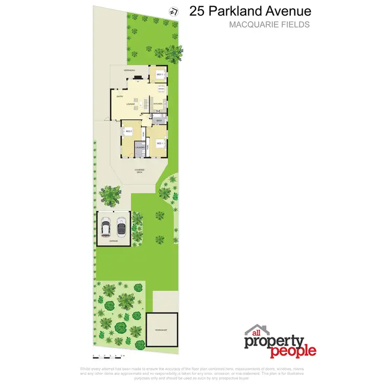 Floorplan of Homely house listing, 25 Parkland Avenue, Macquarie Fields NSW 2564