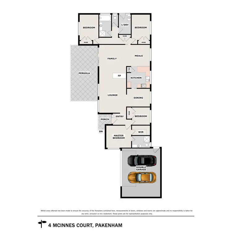 Floorplan of Homely house listing, 4 McInnes Court, Pakenham VIC 3810