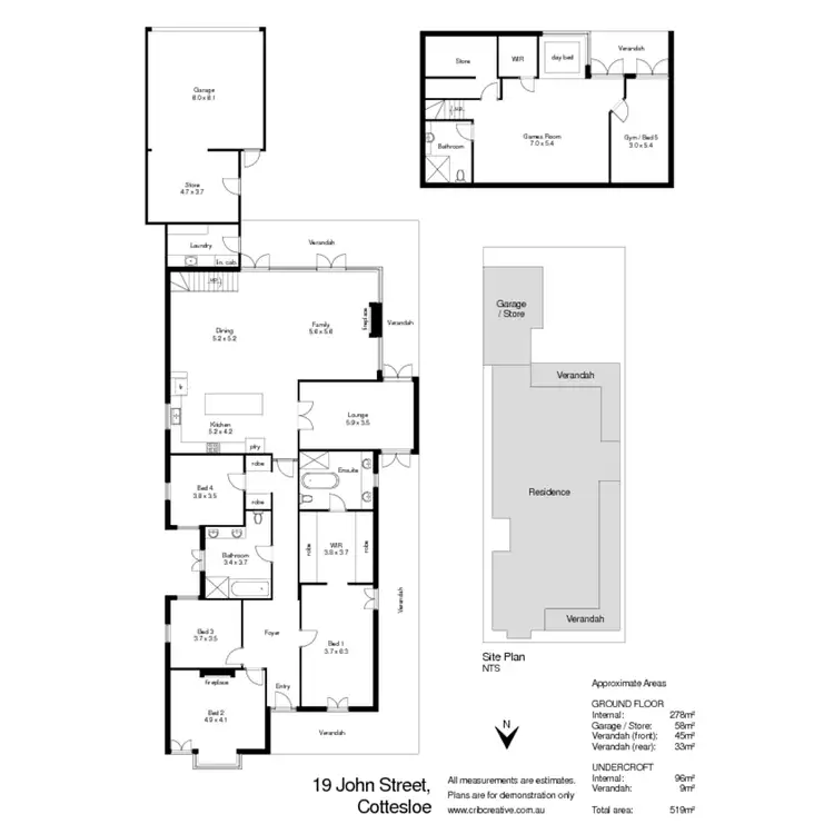 Floorplan of Homely house listing, 19 John Street, Cottesloe WA 6011