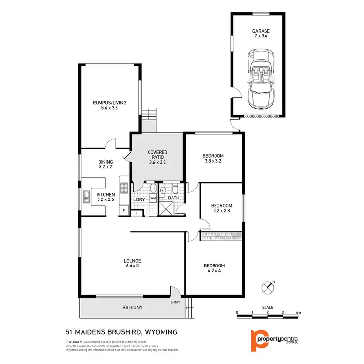 Floorplan of Homely house listing, 51 Maidens Brush Road, Wyoming NSW 2250