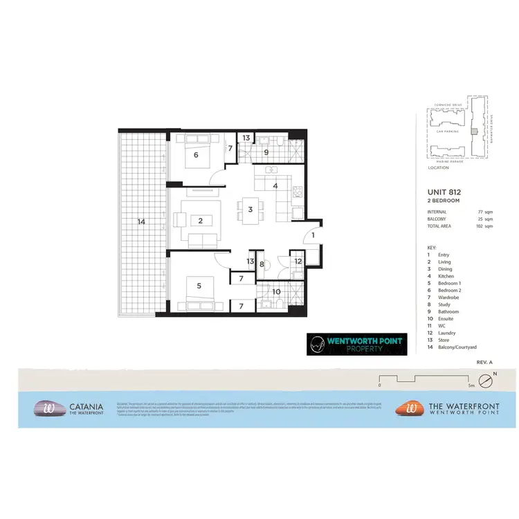 Floorplan of Homely apartment listing, 812/22 Baywater Drive, Wentworth Point NSW 2127