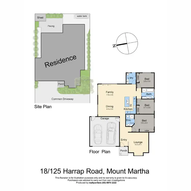 Floorplan of Homely unit listing, 18/125 Harrap Road, Mount Martha VIC 3934
