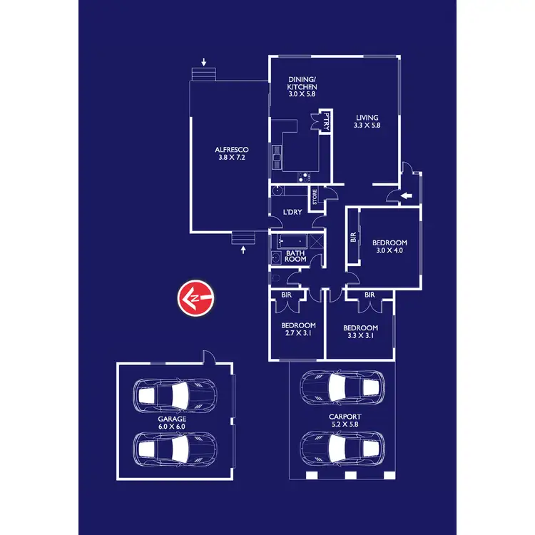 Floorplan of Homely house listing, 41 Talpa Crescent, Corio VIC 3214