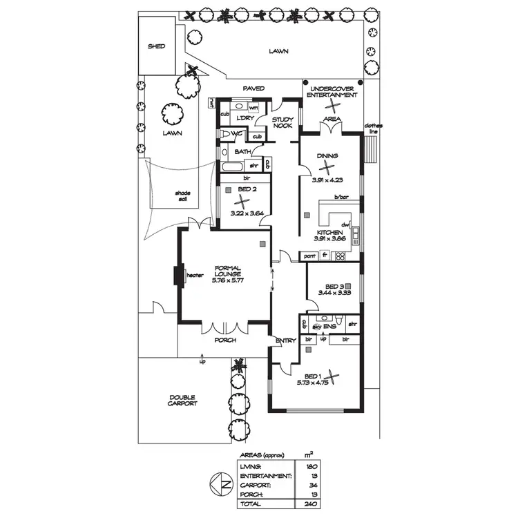 Floorplan of Homely house listing, 2 Penarth Avenue, Beaumont SA 5066