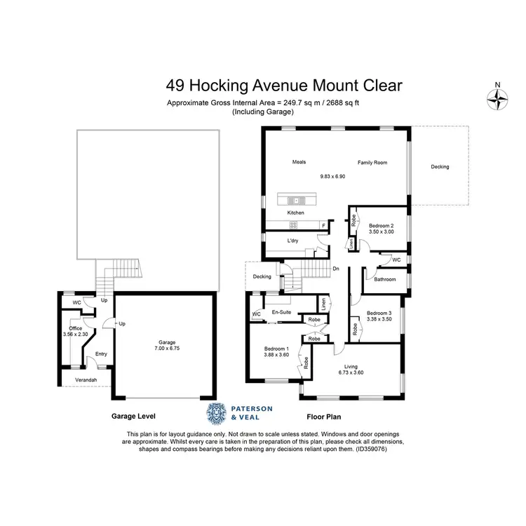 Floorplan of Homely house listing, 49 Hocking Avenue, Mount Clear VIC 3350