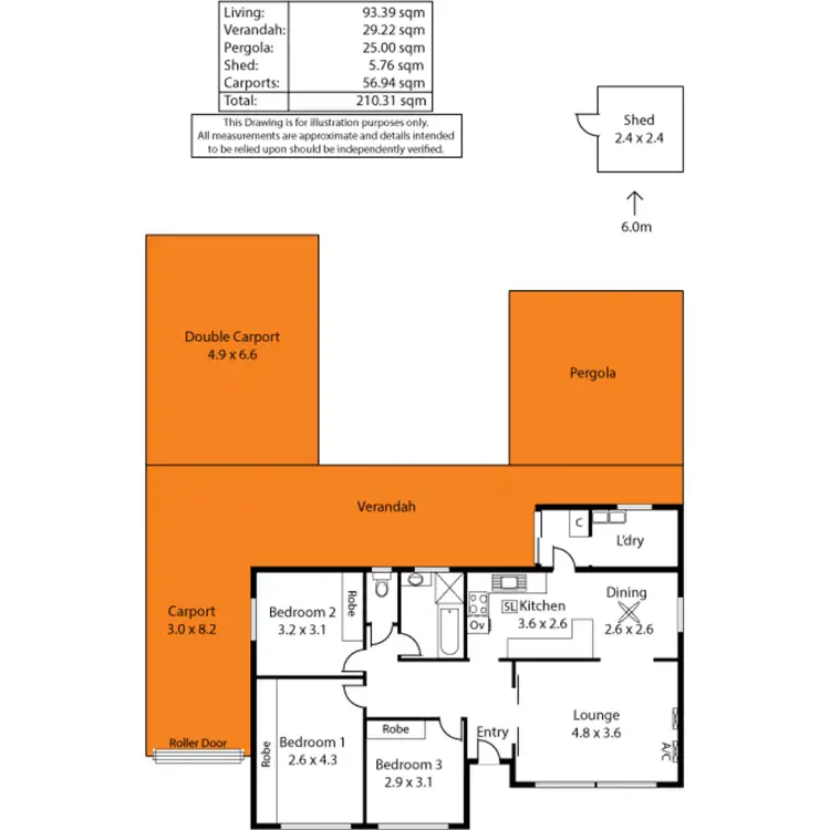 Floorplan of Homely house listing, 8 Wattle Avenue, Dry Creek SA 5094