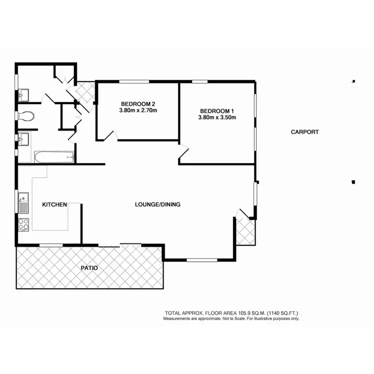 Floorplan of Homely house listing, 30 Roe Street, Benalla VIC 3672