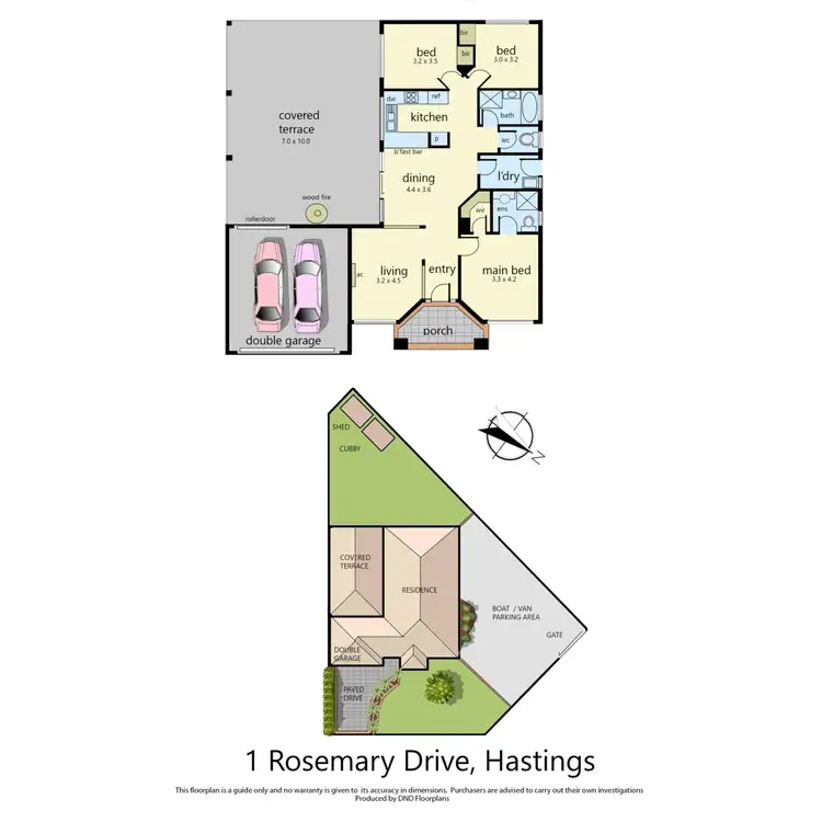 Floorplan of Homely house listing, 1 Rosemary Drive, Hastings VIC 3915