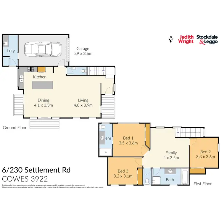 Floorplan of Homely townhouse listing, 6/230 Settlement Road, Cowes VIC 3922