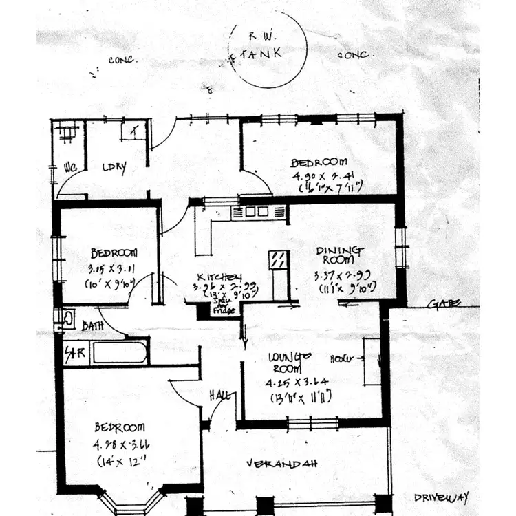 Floorplan of Homely house listing, 45 HENRY ST, Ottoway SA 5013