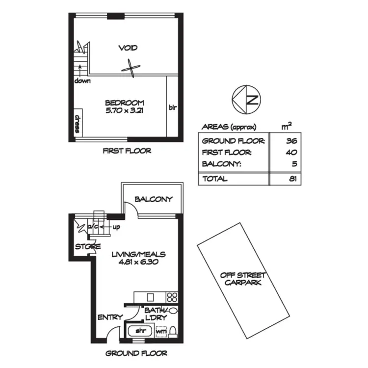 Floorplan of Homely block of units listing, 13/15 Statenborough Street, Leabrook SA 5068