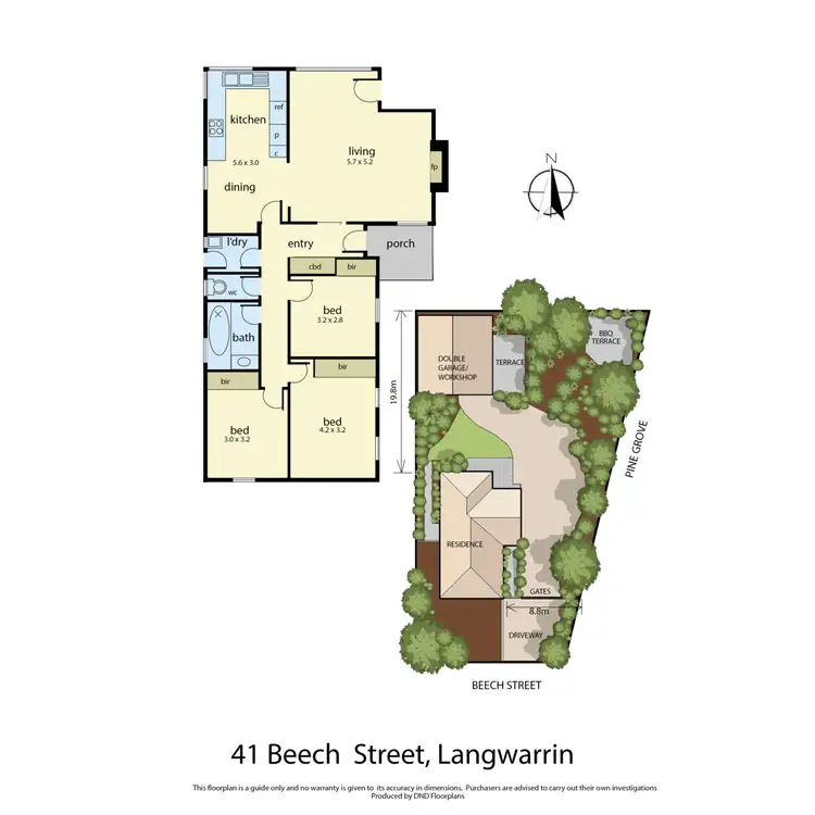 Floorplan of Homely house listing, 41 Beech Street, Langwarrin VIC 3910