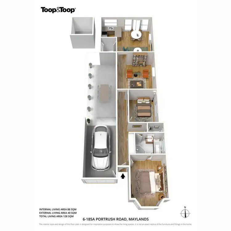 Floorplan of Homely unit listing, 6/185a Portrush Road, Maylands SA 5069