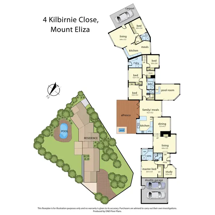 Floorplan of Homely house listing, 4 Kilbirnie Close, Mount Eliza VIC 3930