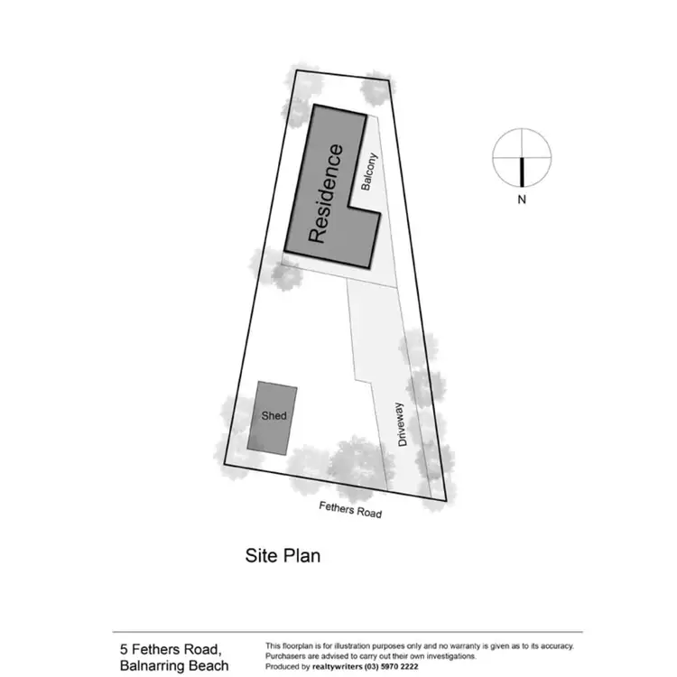 Floorplan of Homely house listing, 5 Fethers Road, Balnarring Beach VIC 3926