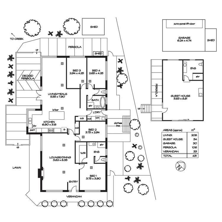 Floorplan of Homely house listing, 5 Jingara Way, Coromandel Valley SA 5051
