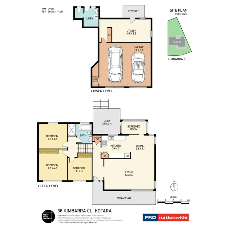 Floorplan of Homely house listing, 36 Kimbarra Close, Kotara NSW 2289