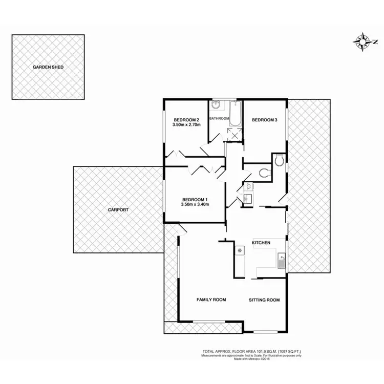 Floorplan of Homely house listing, 91 Coish Avenue, Benalla VIC 3672