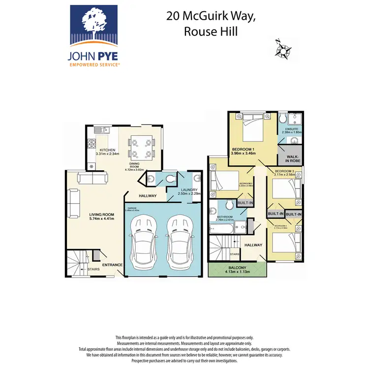 Floorplan of Homely house listing, 20 McGuirk Way, Rouse Hill NSW 2155