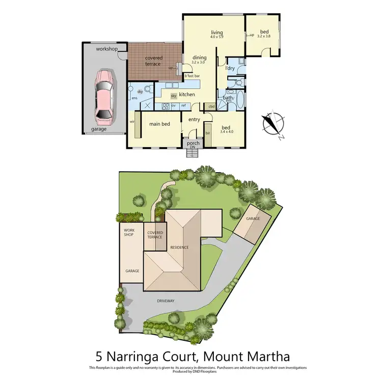 Floorplan of Homely house listing, 5 Nirringa Court, Mount Martha VIC 3934