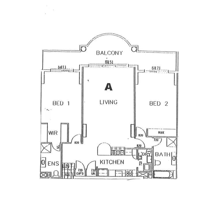 Floorplan of Homely apartment listing, Oscar on Main, 1 Hughes Avenue, Main Beach QLD 4217