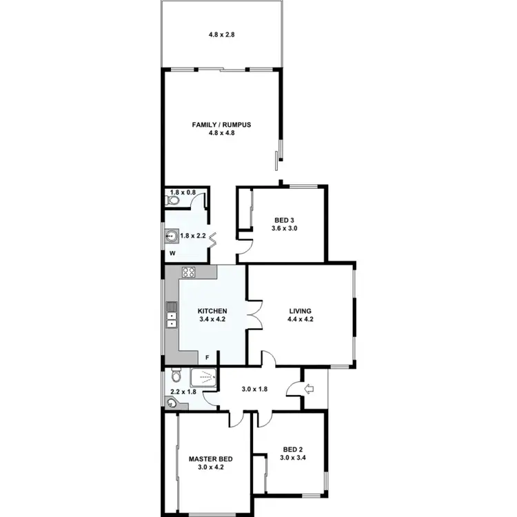 Floorplan of Homely house listing, 16 Servante Street, Sunshine VIC 3020