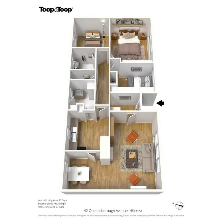 Floorplan of Homely house listing, 42 Queensborough Avenue, Hillcrest SA 5086