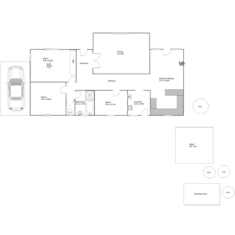 Floorplan of Homely house listing, 18 Kemp Avenue, Port Lincoln SA 5606