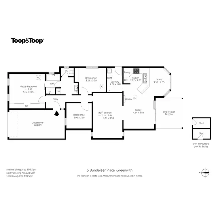 Floorplan of Homely house listing, 5 Bundaleer Place, Greenwith SA 5125