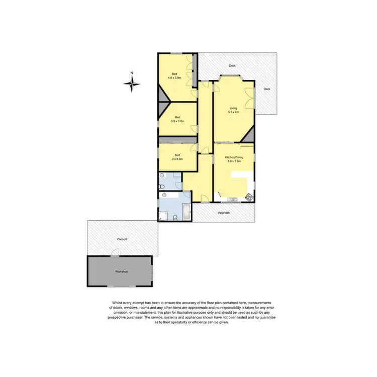 Floorplan of Homely house listing, 12 Moore Street, Colac VIC 3250