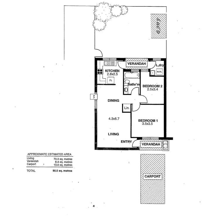 Floorplan of Homely unit listing, Address available on request
