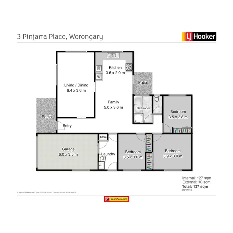Floorplan of Homely house listing, 3 Pinjarra Place, Worongary QLD 4213