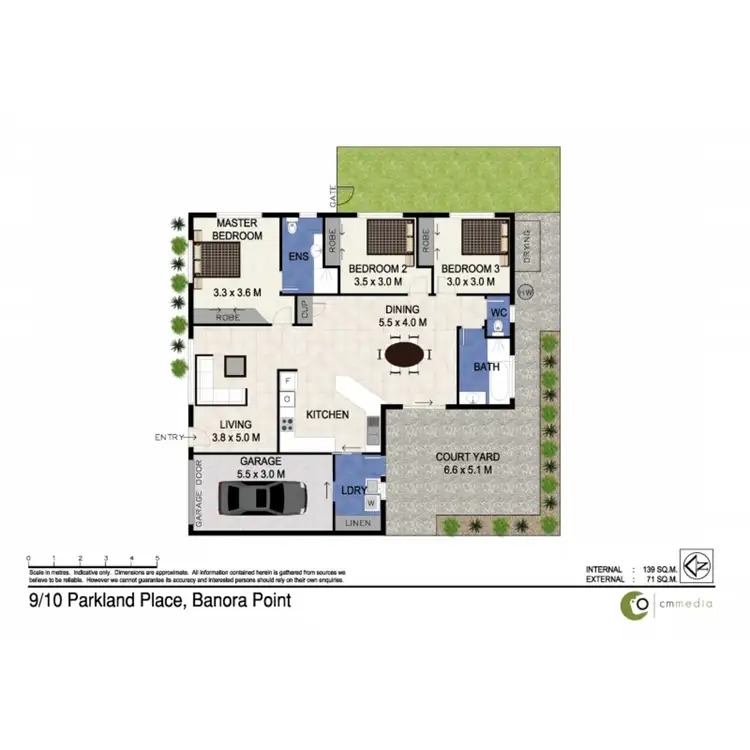 Floorplan of Homely villa listing, 9/10 Parkland Place, Banora Point NSW 2486