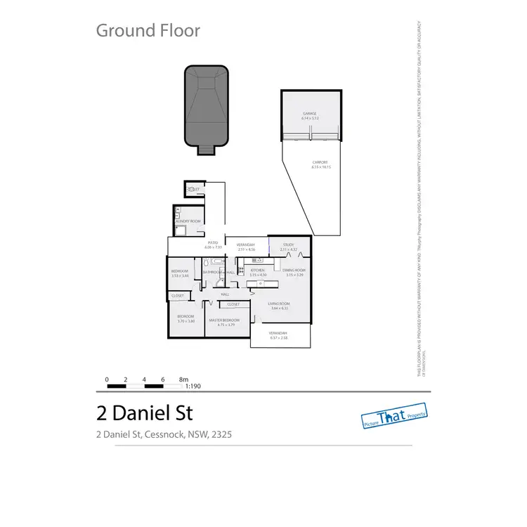 Floorplan of Homely house listing, 2 Daniel Street, Cessnock NSW 2325