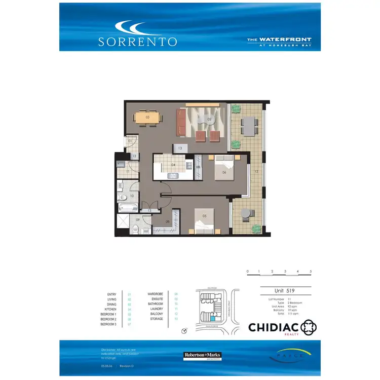 Floorplan of Homely apartment listing, 519/37 Amalfi Drive, Wentworth Point NSW 2127