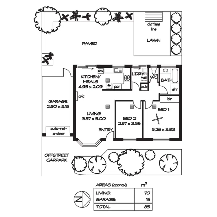 Floorplan of Homely unit listing, 11/28 Glenere Drive, Modbury SA 5092
